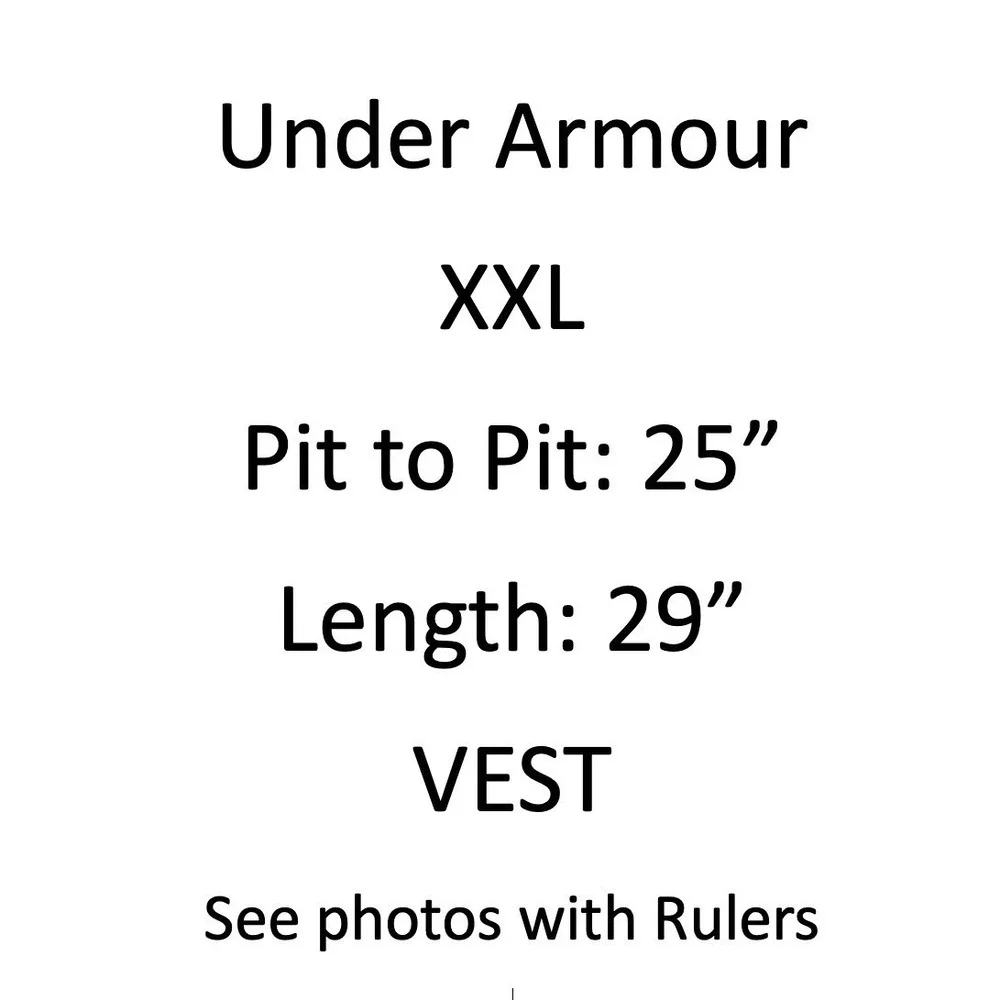 Under Armour Vest Mens XXL Grey ColdGear GOLF Full Zip Fleece